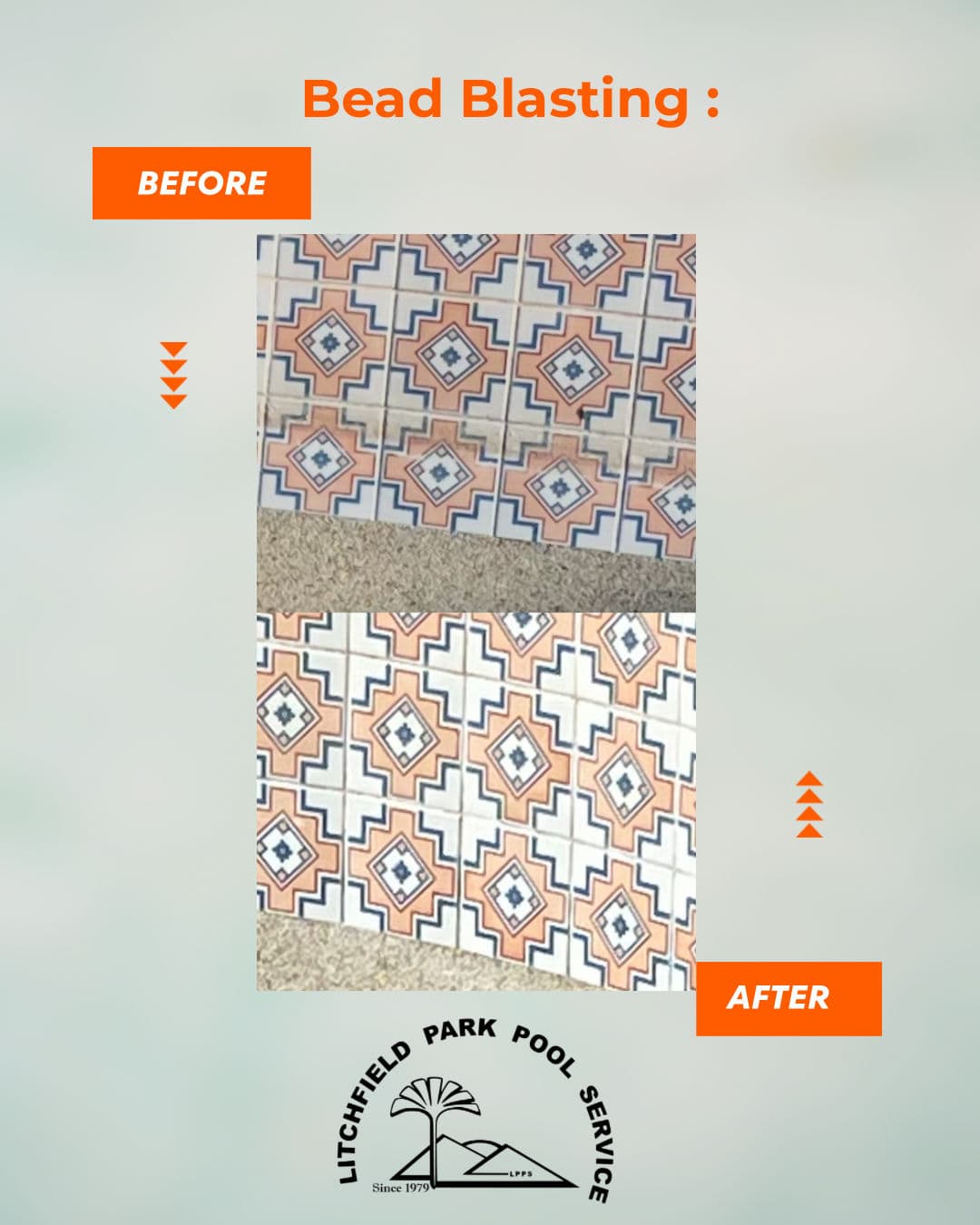Tile Transformation with Bead Blasting image