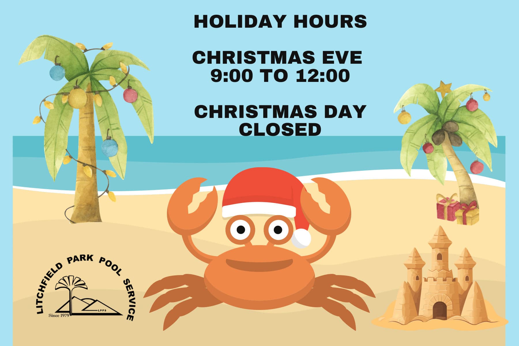 Holiday Hours Announcement from Litchfield Park Pool Service image