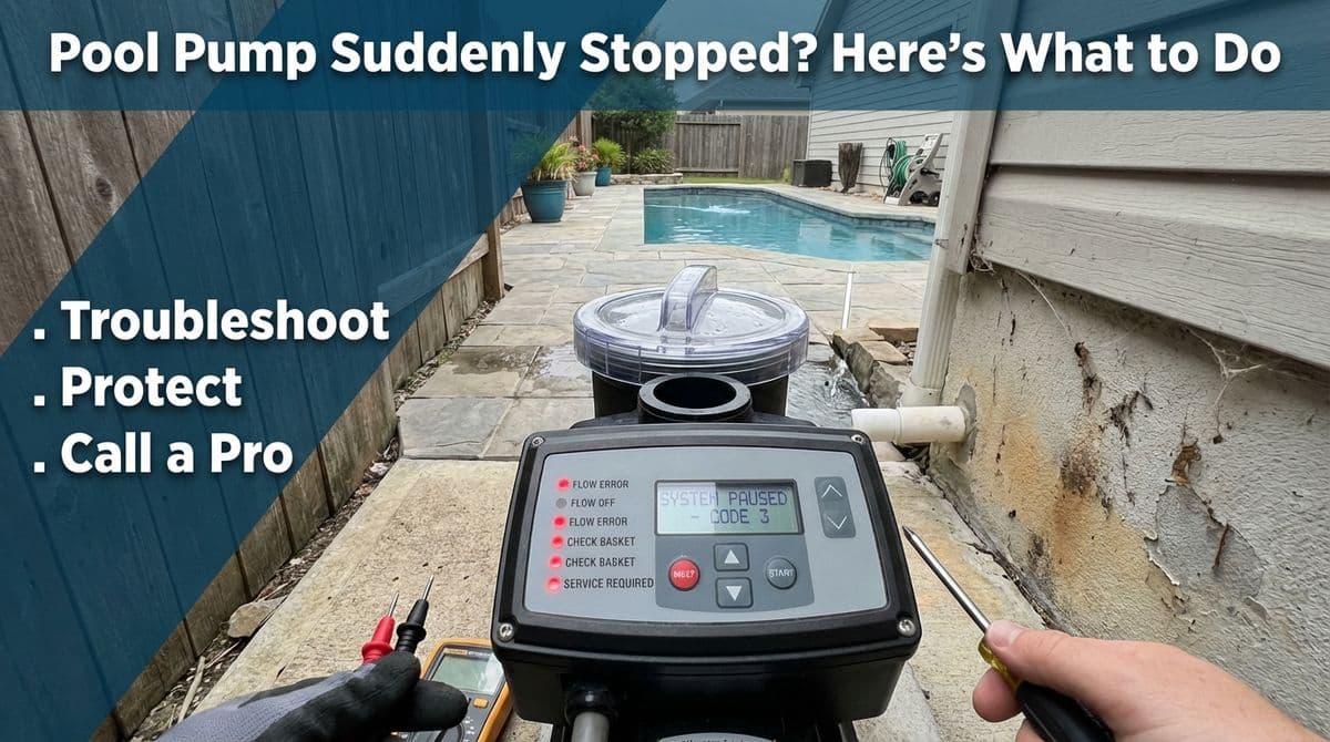 Blog post Pool Pump Suddenly Stopped? Here’s What to Do image