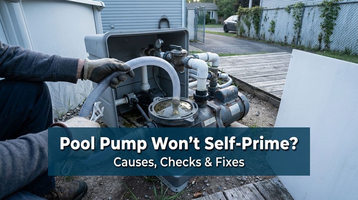 Blog post Pool Pump Won’t Self-Prime? Causes, Checks & Fixes image