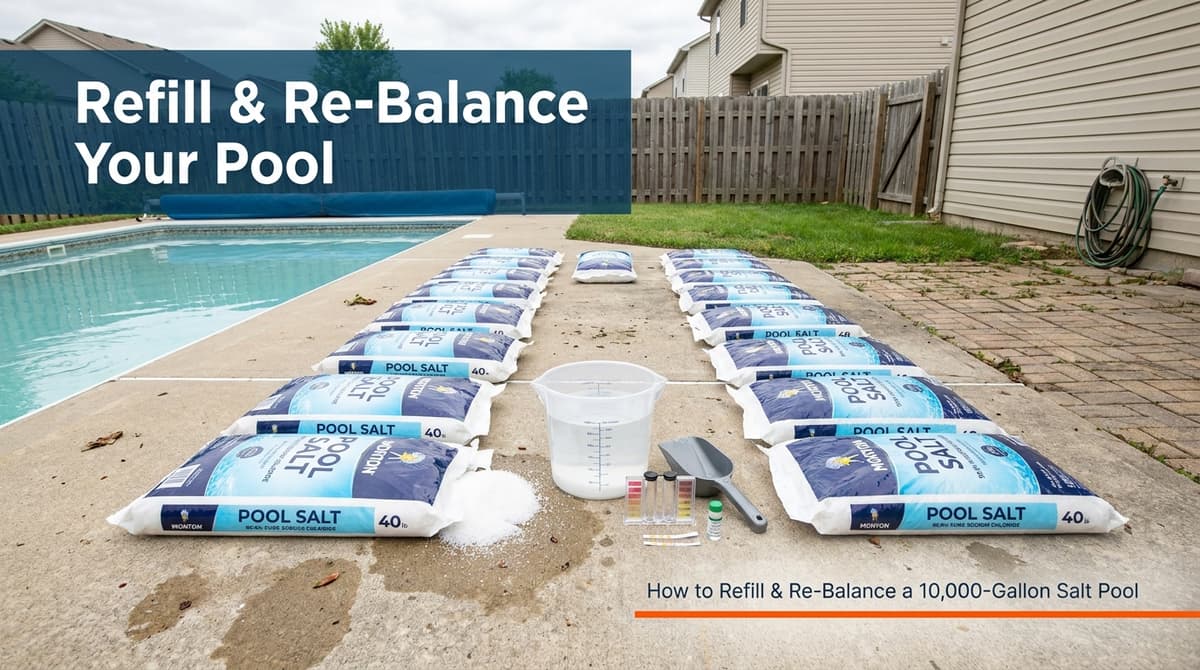 How to Refill & Re‑Balance a 10,000‑Gallon Salt Pool image